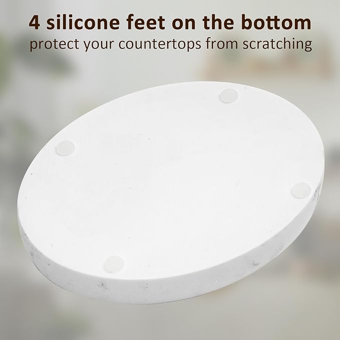 Soap Dish Bathroom Marble Look Resin Soap Holder Soap Tray for Shower Sponge Holder for Kitchen Sink 2 Pack(Marble White)