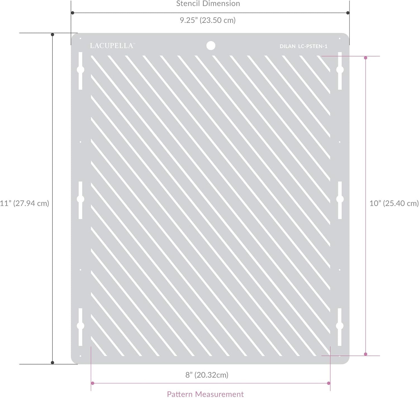 Cake Decorating Stencil for Tall Buttercream Cake, Royal Icing, Ganache, Paint, Airbrush (Darla)