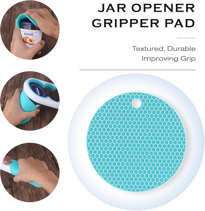 Astofli 5 Pack Jar Opener For Seniors With Arthritis, Easy Twist Lid Opener Jar Opener For Opening Jars With 2 PCS Rubber Jar Gripper, Jar Openers For Seniors, Multi Can Openers For Seniors