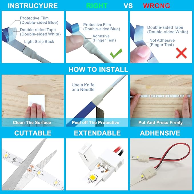 Motion Sensor Lights Indoor Plug-in LED Step Lights Strip with UL FCC Adapter Timer Dimmer Multi-Functional Controller for Stairway Kitchen Cabinet Bedroom Corridor Washroom Counter Shelf Showcase