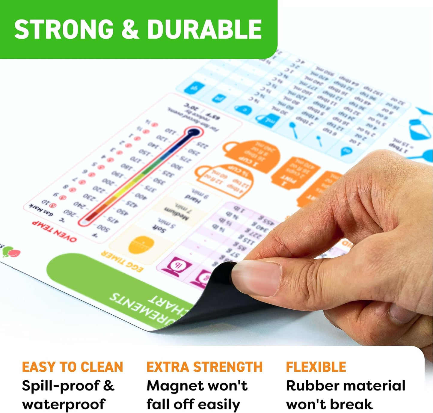 Kitchen Conversion Chart Magnet - Measurements Conversion Chart - Baking Supplies Baking Accessories Cooking Gadgets - Baking Kitchen Cooking Gifts for Women - Kitchen Gadgets