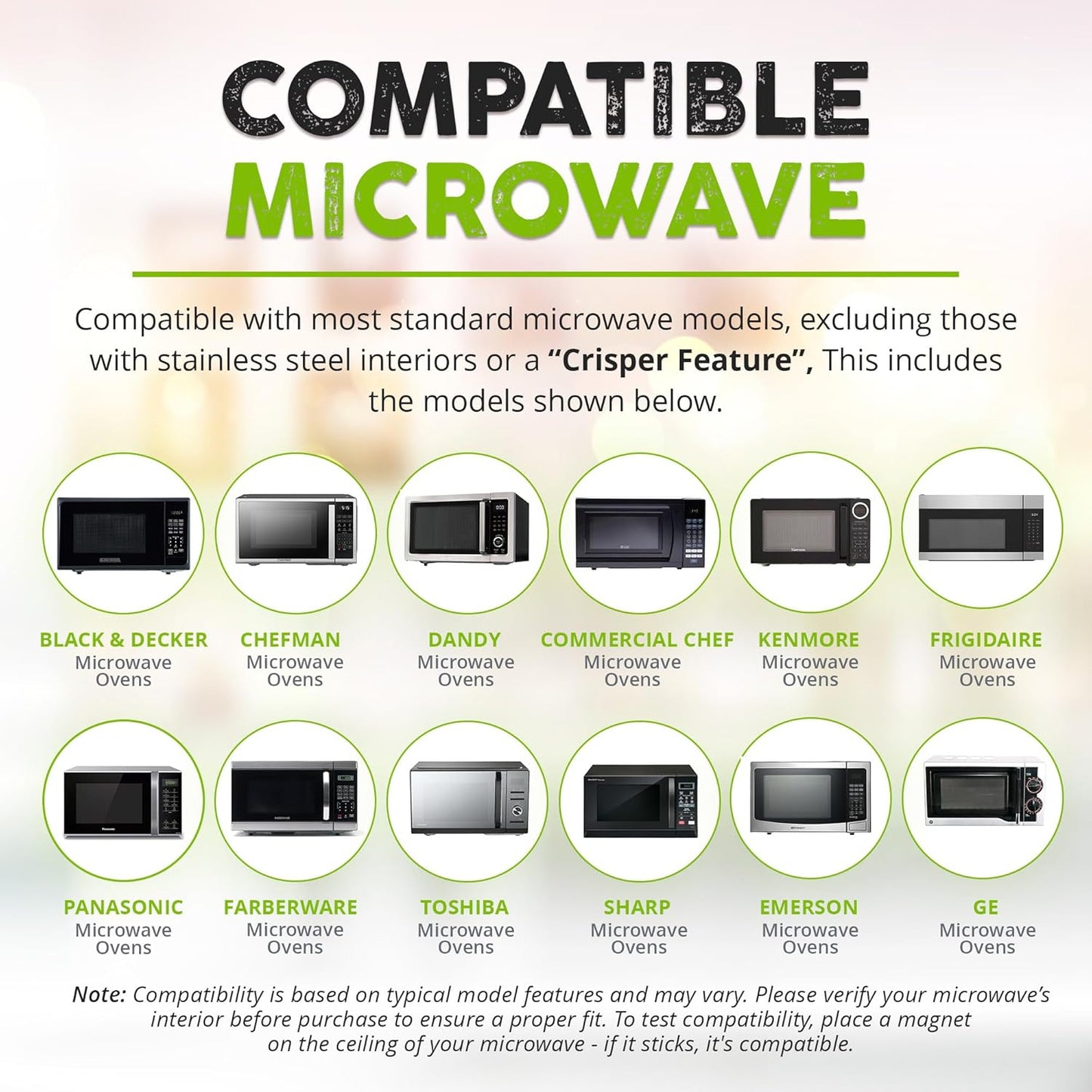 Magnetic Microwave Cover for Food | Clear Microwave Splatter Cover | Microwave Plate Cover with Steam Vents | Food Grade Dish Cover | BPA-Free | Dishwasher Safe | Orange