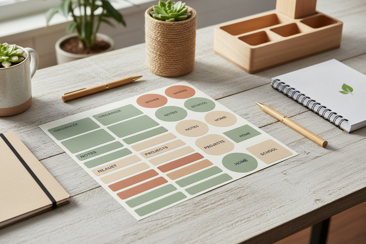 Premium labels bring order and clarity to your workspace,