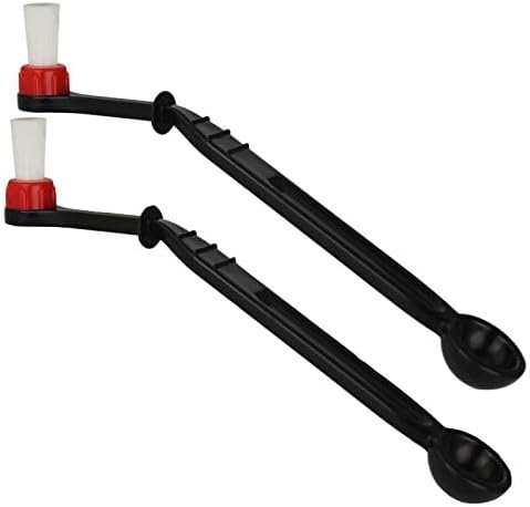 Coffee Machine Brush Cleaner Nylon Espresso Machine Brush Coffee Cleaning Tool with Spoon (Pack of 2)