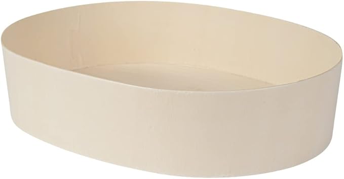 Restaurantware Taipei 38 Ounce Food Containers 100 Oval Wooden Bento Boxes - Lids Sold Separately Grease Impermeable Poplar To Go Boxes Disposable Serve Noodles Dumplings And More