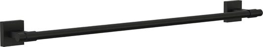 Franklin Brass Maxted (1-Pack) 24" Towel Rack for Bathroom, Matte Black Towel Bar for Bathroom Wall Towel Holder Rod Wall Mounted Bathroom Accessories MAX24-FB