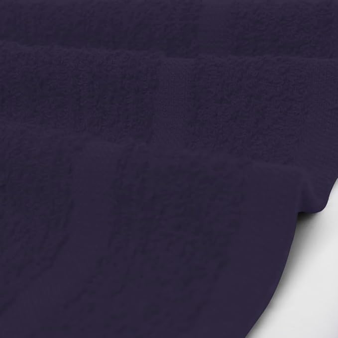 Avalon Towels Cotton Washcloths – (Pack of 24) Size 12x12 Inches, 100% Ring Spun Cotton, Soft & Absorbent Face Towels, Gym Towels, Hotel and Spa Quality, Reusable Fingertip Towels (Plum)