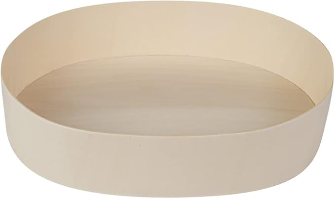 Restaurantware Taipei 38 Ounce Food Containers 100 Oval Wooden Bento Boxes - Lids Sold Separately Grease Impermeable Poplar To Go Boxes Disposable Serve Noodles Dumplings And More