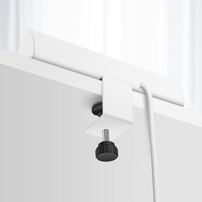 Desk Clamp Power Strip,40W Fast Charging Station,Desktop Mount Surge Protector,2 PD 20W USB C Ports,3 Outlets for Home,Office,Fit 1.9" Tabletop Edge (White, 3 Outlets & 4 USB Ports & 20 FT Cable)