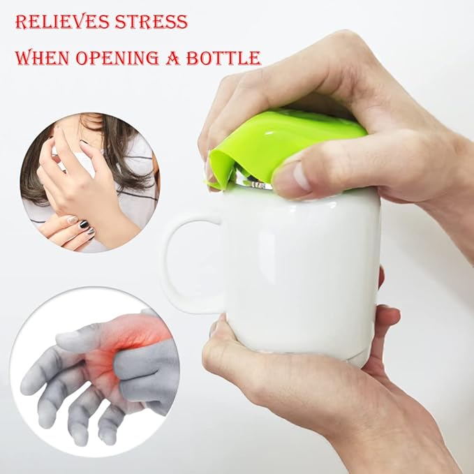 12 pcs Rubber Jar Gripper Pads, BOSOIRSOU Round Multi-Purpose Bottle Lid Jar Opener Kitchen Coasters Heat Insulation Pad for Weak Hand Seniors Arthritis - 4.9in/12.5cm