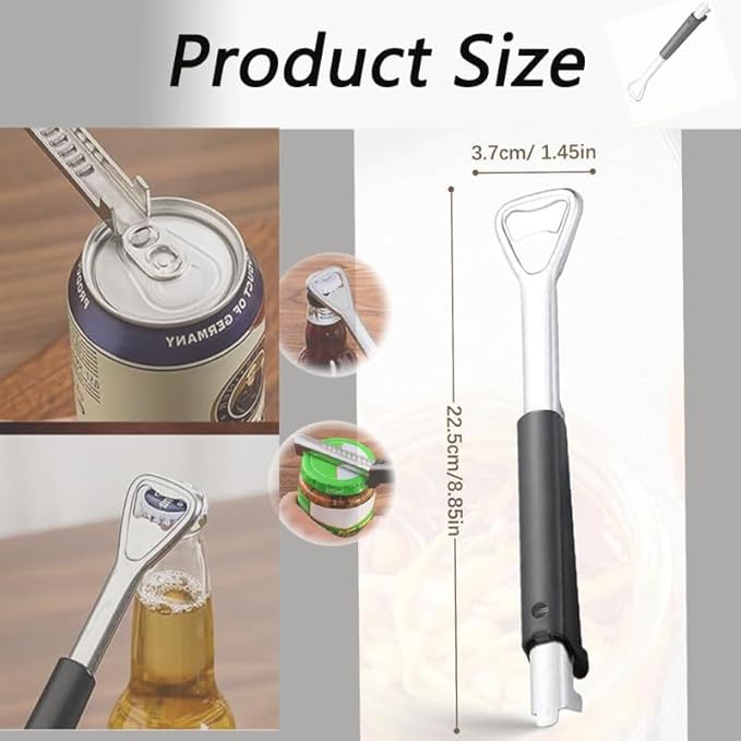 Adjustable Jar Opener for Weak Hands,PortableJar Lid Gripper,Manual Lid Gripper Opener,New Multifunctional Stainless Steel Can Opener,Manual Jar Bottle Cap Opener for Home Kitchen Gadgets