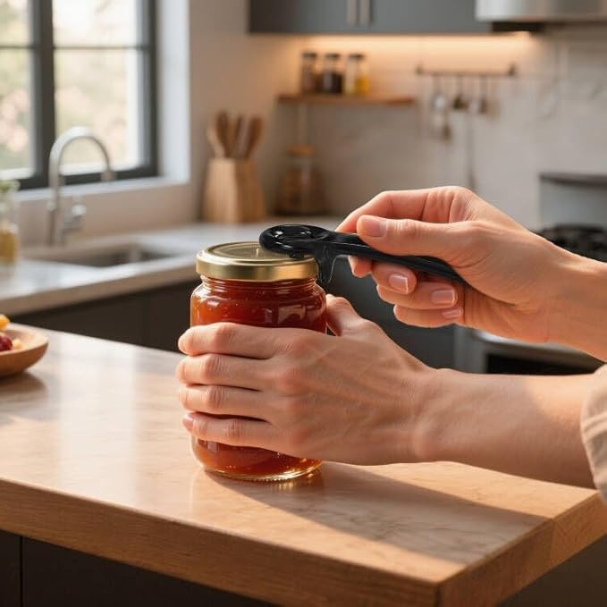 1 Pcs Readaeer Jar Opener for Weak Hand & Seniors with Arthritis (Black)
