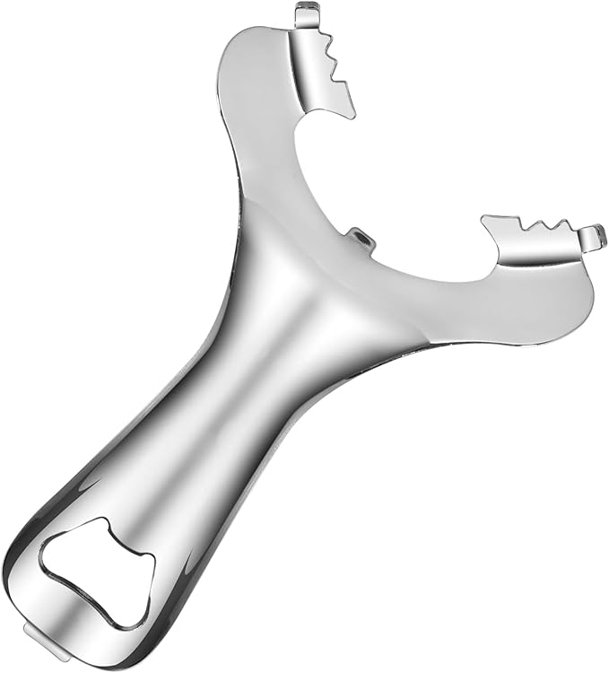 Stainless Steel Jar Opener,Mason Jar Bottle Opener, Easy Twist Multifunctional Bottle Opener no Lid Dent Canning Opener Accessories for Weak Hands