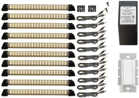 LED Hardwire Kitchen Kit - Ten Warm White Designer Series Panels - LED Dimming System