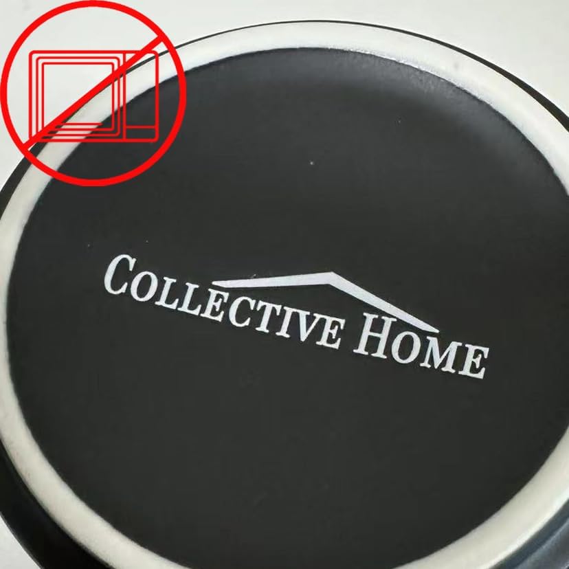 COLLECTIVE HOME - Black Monogram Ceramic Mugs, 15 oz Golden Initial Coffee Cups, Elegant Alphabet Tea Mugs, Personalized Halloween Mug with Gift Box, Perfect for Office and Home Décor (v)