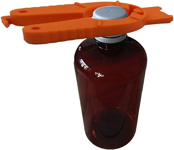 2 Pack 3 in 1 Bottle Can Opener, Plastic Water Bottle Opener, Jar Opener, Twist-Off for Bottle Gripper, Weak Hands, Children Seniors, Elderly, Arthritis Sufferers Lid Seal Remover
