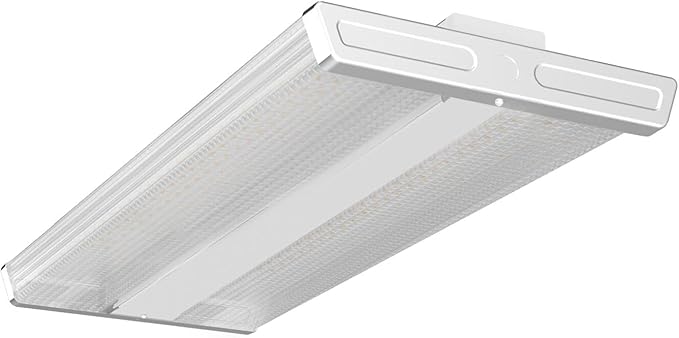 Lightdot 2FT LED High Bay Shop Lights, 100-277V 【Driver Equipped, 5 Years】 200W 28000LM [Eqv. 800W MH/HPS] 5000K Diamond Diffusion Linear Hanging Light for Warehouse -ETL Listed, 1Pack