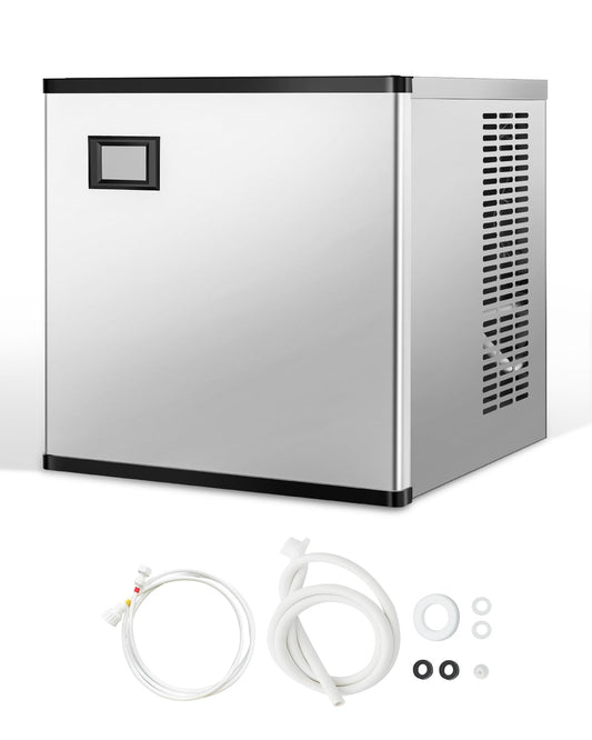 VEVOR Commercial Ice Maker Machine-Head 500 lbs/24 h, 22 Inch Stainless Steel Industrial Ice Machine, Self-Cleaning and Scheduled Ice Making, Modular Ice Cube Machine for Restaurant Hotel - Head Only