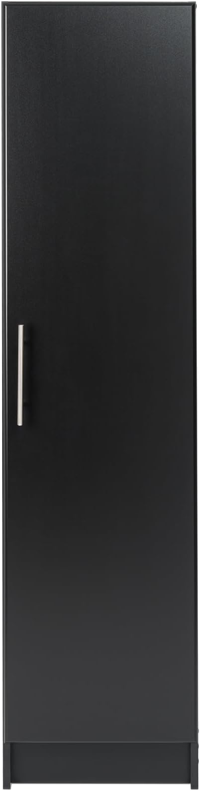 Prepac Elite 65 in. Engineered Wood Narrow Storage Cabinet in Black