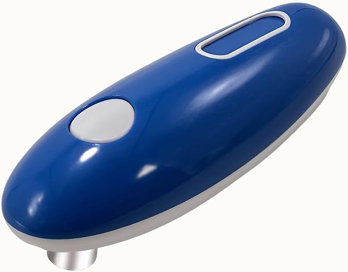 Cooks Professional Electric Can Opener - Redefine Cooking Ease for Seniors & Arthritic Patients with Innovative Hands-Free Operation and One Touch Design (Blue)