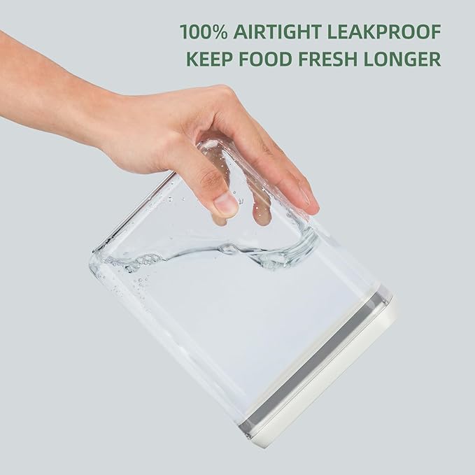 Food Airtight Containers storage with Lids 1200ml One Button Open/POP UP/Kitchen Storage Organization for Coffee Tea Brown Sugar Cereals
