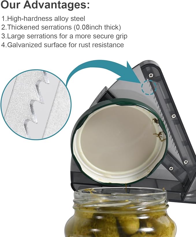 Jar Opener for Weak Hands, Multifunction Jar Opener Gripper, Bottle Openers for Seniors, Kitchen Gadgets, Non-Slip Jar Openers for Seniors, Arthritis, Lid Opener, Christmas Gifts for Elderly/Women/Men