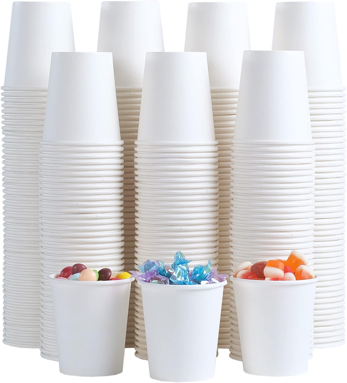 Lamosi 300 Pack 5 oz Paper Cups, Disposable Bathroom Cups 5oz Paper, Small Mouthwash Cups, Paper Espresso Cups, Mini Paper Cups for Travel, Party, Picnics, Home