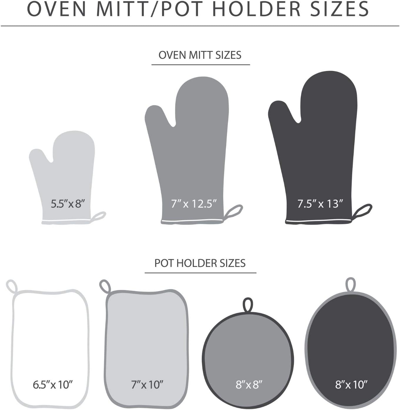 KitchenAid Asteroid Oven Mitt Set, 7"x12.5", Dark Green, 2 Piece