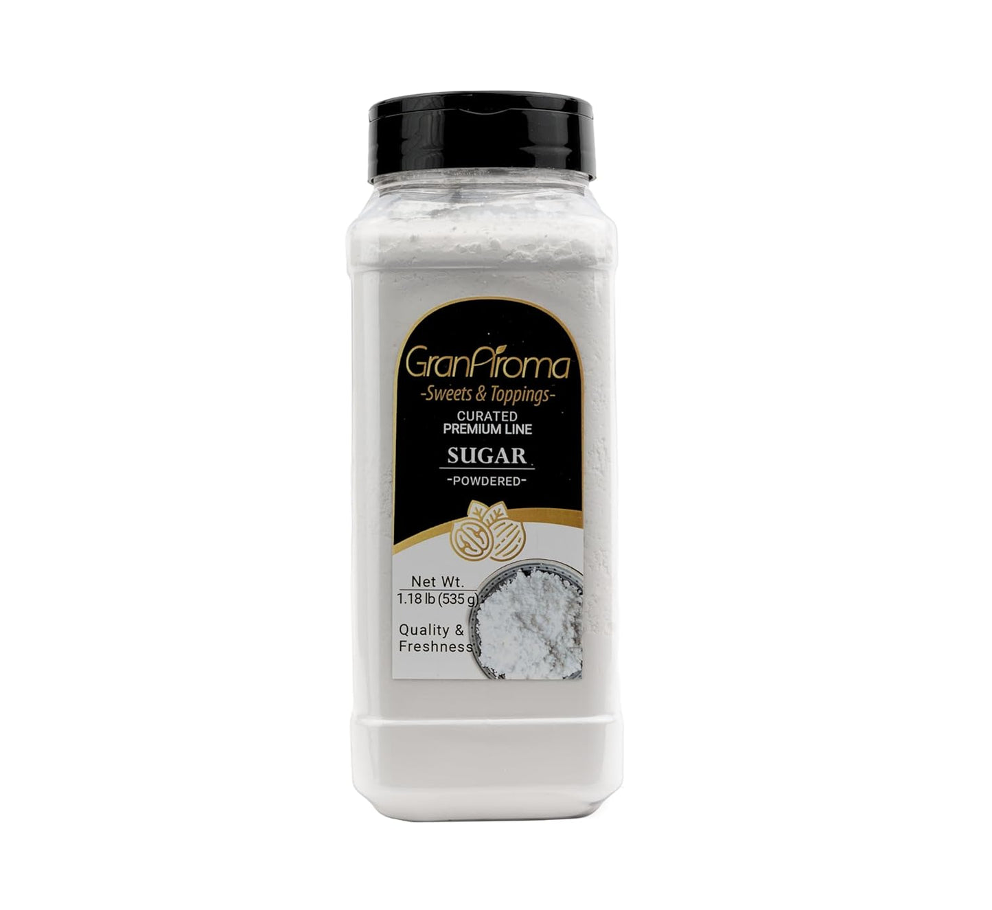GranAroma Powdered Sugar, Fine Powder, Baking & Frosting, Confectioner's Sugar (1.18 Pound)