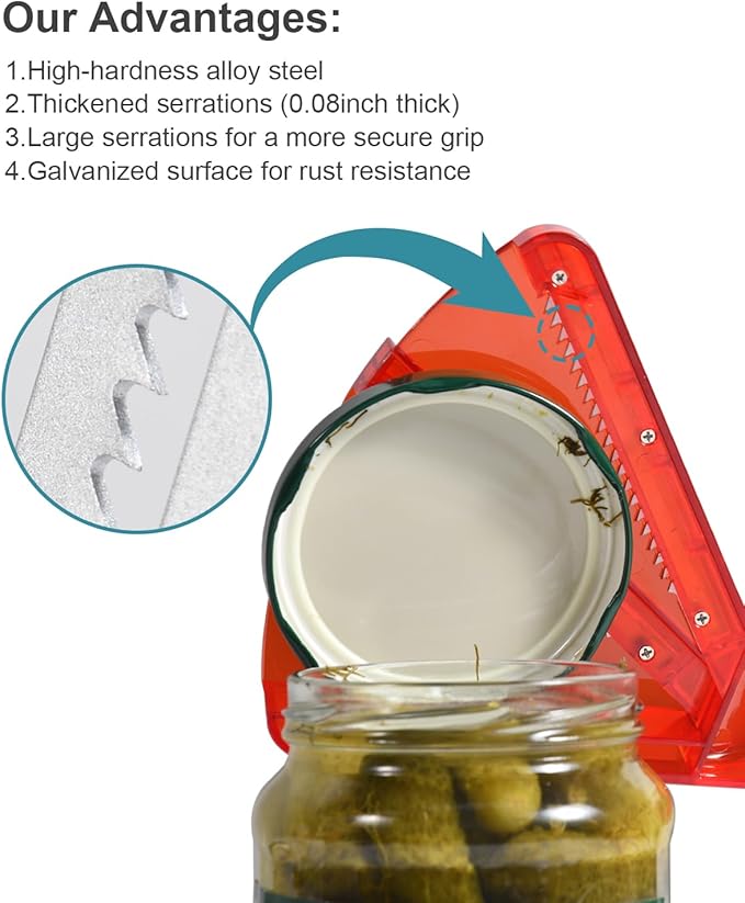 Jar Opener for Weak Hands, Multifunction Jar Opener Gripper, Bottle Openers for Seniors, Kitchen Gadgets, Non-Slip Jar Openers for Seniors, Arthritis, Lid Opener, Christmas Gifts for Elderly/Women/Men