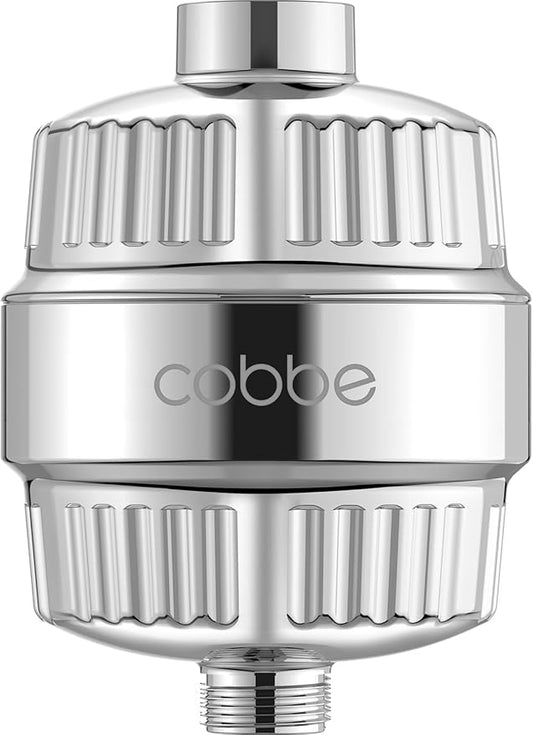 Cobbe HD HEAVY DUTY High Output Shower Filter – 99% REMOVAL Shower Head Filter for Hard Water, Heavy Metals, Chlorine and Harmful Substance, Improve your skin and hair - Chrome