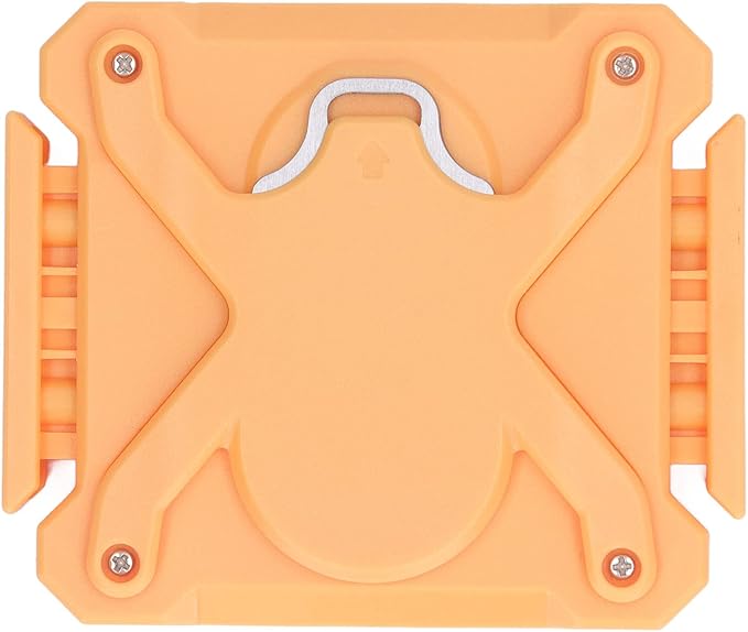 Eujgoov 2 in 1 Beer Can Opener Manual Soda Can Opener Portable ABS Can Cut Opener with Press and Rotate Design for 8-19 Oz Cocktail Beverages Gift Orange Small