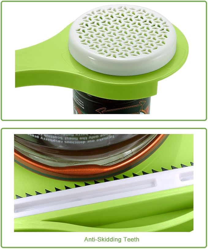 Jar Opener, Jar Opener for Weak Hands, Effortless, Never Skidding, Jar Opener for Seniors with Arthritis, Jar Gripper