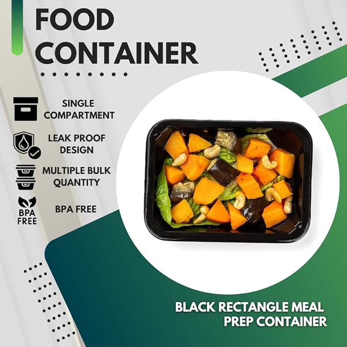 Green Direct Food Storage Containers with Lids Microwavable Meal Prep Containers/Portion Control Food Containers Pack of 50 (12 oz)