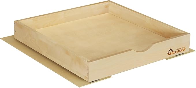 WelFurGeer Pull Out Drawers for Kitchen Cabinets, Cabinet Organizer, Pot and Pan Organizer Cabinet, Slide Drawer (20''W) B24 (20''W x21''D)