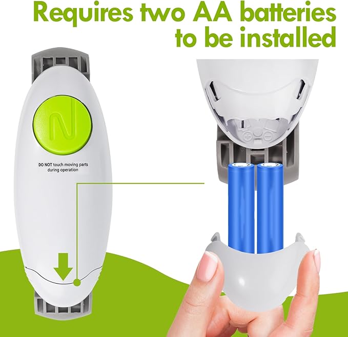 Electric jar opener for seniors, One touch automatic smart jar bottle lid openers for seniors with weak arthritis hands, Powerful hands free jar bottle opener, kitchen gadget