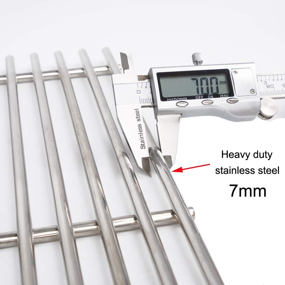 SES531 (4-Pack) 19 1/4" Stainless Steel Cooking Grid Grates for Nexgrill CK4CKWN, CG4CKW, CG4TCBN, CG4TCBRN, CG4TCN, CG4TDBRN, CG4TDN, CG5TCBN, CG5TCBRN, CG5TCN, CG5TDBRN, CG5TDN, CK4CKWN