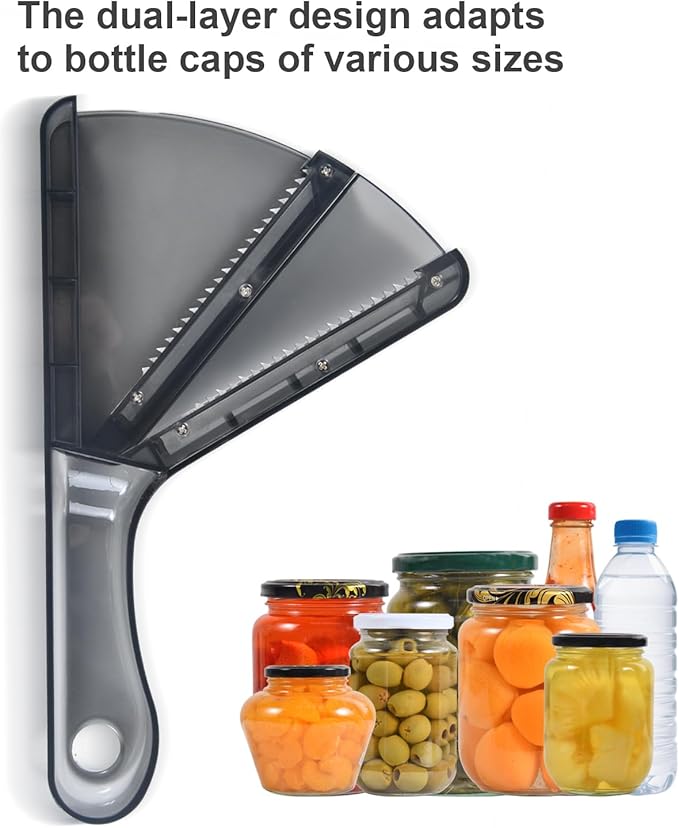 Jar Opener for Weak Hands, Multifunction Jar Opener Gripper, Bottle Openers for Seniors, Kitchen Gadgets, Non-Slip Jar Openers for Seniors, Arthritis, Lid Opener, Christmas Gifts for Elderly/Women/Men