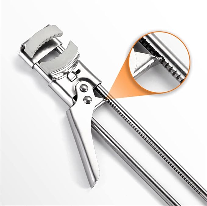 2023 New Jar Opener for Weak Hands, Adjustable Stainless Steel Can Opener, Jar Gripper Tight Lid Opener, Kitchen Gadgets, Easy Jar Opener for the Elderly and Children (B2-1PCS-Extended Non-Slip)