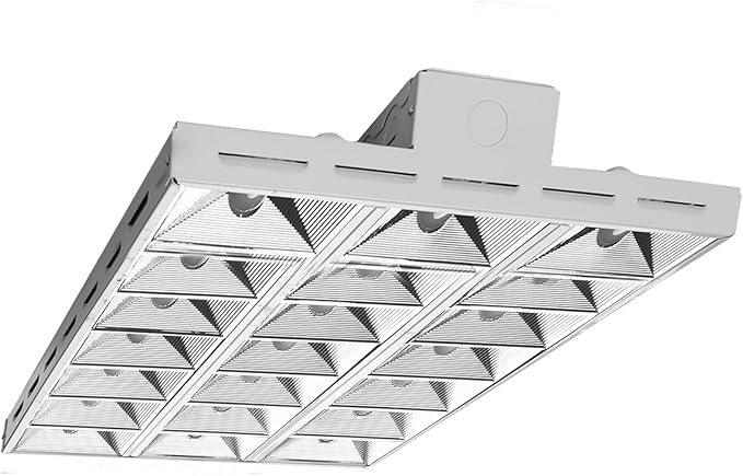 Lightdot 2FT LED High Bay Shop Lights, 100-277V 【Driver Equipped, 5 Years】 200W 28000LM [Eqv. 800W MH/HPS] 5000K Diamond Diffusion Linear Hanging Light for Warehouse -ETL Listed, 2Pack