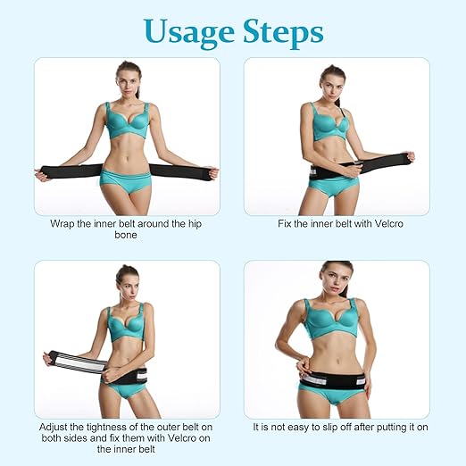 Back Brace for Lower Back Pain, Si Belt, Sciatic Nerve, Relief for Sciatica, Hip, Spine Pain, Pelvic, Sacroiliac Belt-Breathable & Adjustable Lumbar for Women and Men