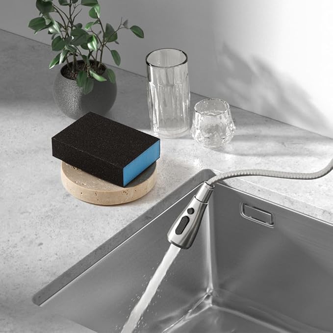 WORHE Marble Soap Dishes Natural Travertine Stone Sponge Holder for Bathroom Tub Shower Kitchen Sink, Handcraft Round Soap Case Trinket Plate Jewelry Tray Coaster for Home Decor Color Beige (WH046)