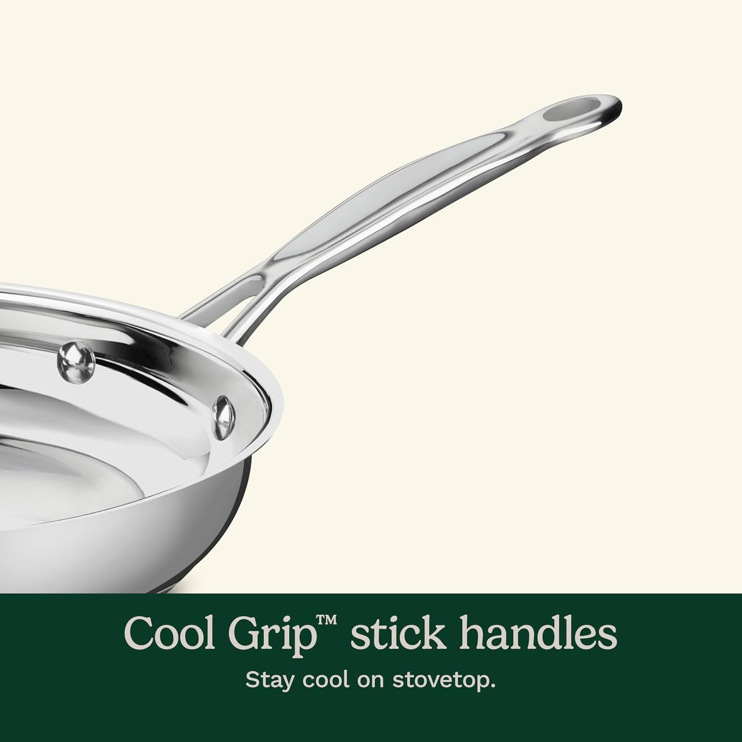 Cuisinart 7-Piece Cookware Set, Chef's Classic Stainless Steel Collection, 77-7P1