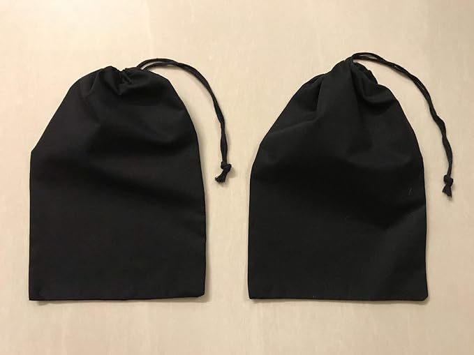 Reusable Produce Eco friendly Cotton Single Drawstring Muslin Bags premium quality BLACK COLOR- 100 count pack (4 x 6)