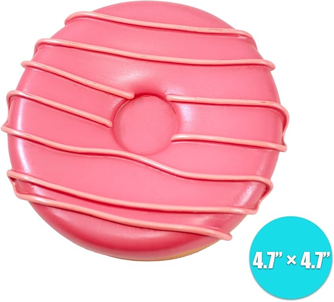Bathroom Accessories Sets Organizer Complete with Milkshake Lotion/Soap Dispenser,Egg Tube Bath Cup/Tumbler,Donut Soap Dish,Cake Toothbrush Holder for Kids Bath Decor (Pink)