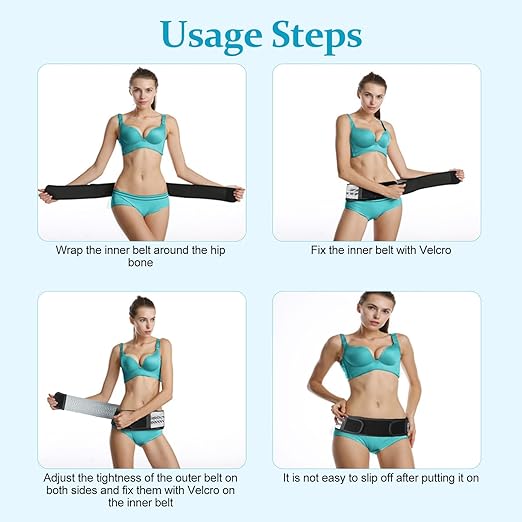 Back Brace for Lower Back Pain, Si Belt, Sciatic Nerve, Relief for Sciatica, Hip, Spine Pain, Pelvic, Sacroiliac Belt-Breathable & Adjustable Lumbar for Women and Men