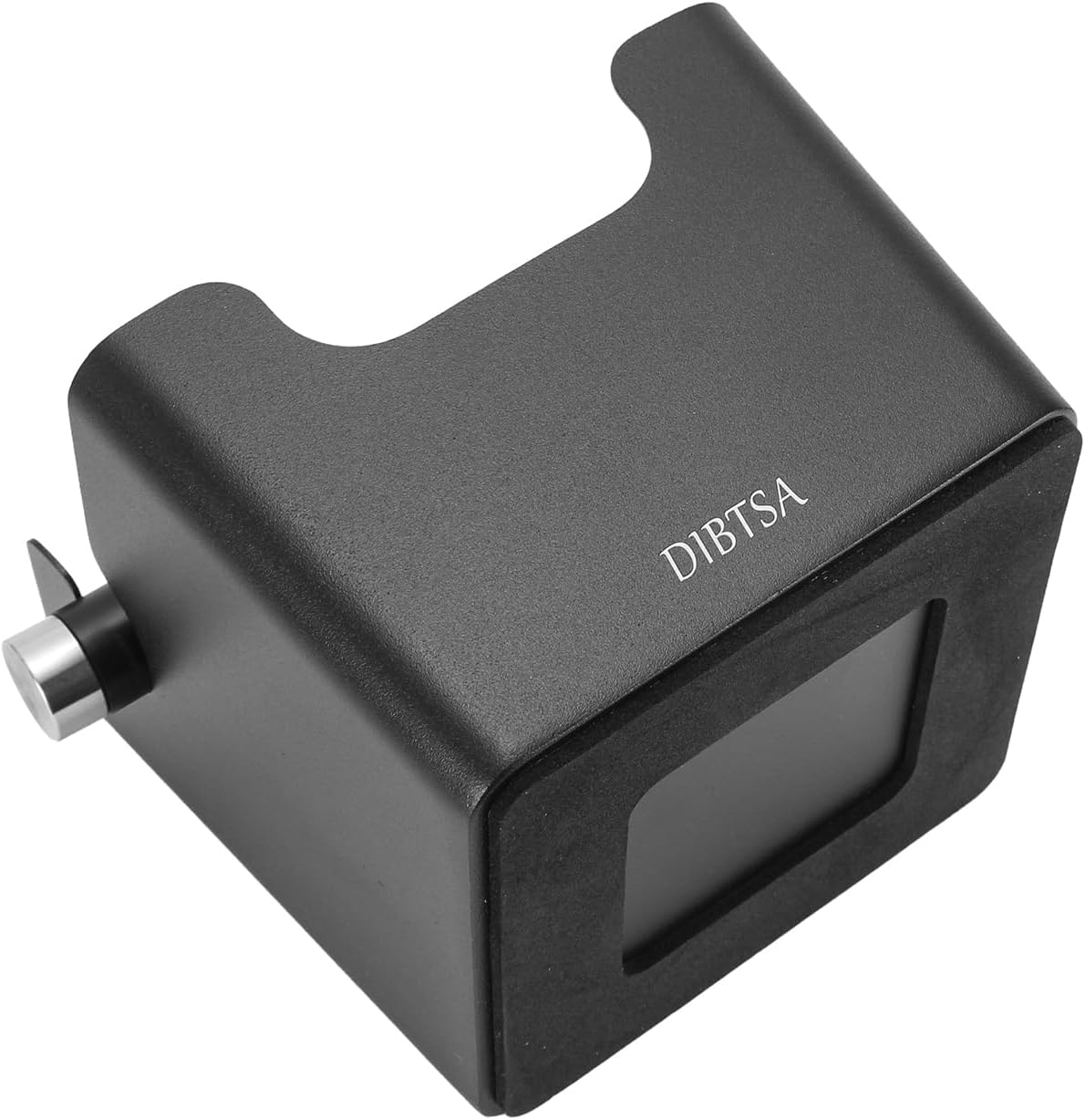 DIBTSA Knock Box Espresso, Stainless Steel Knock Box for Coffee Grounds, with Removable Rubber Bar and Anti-slip Pad, Small, Black
