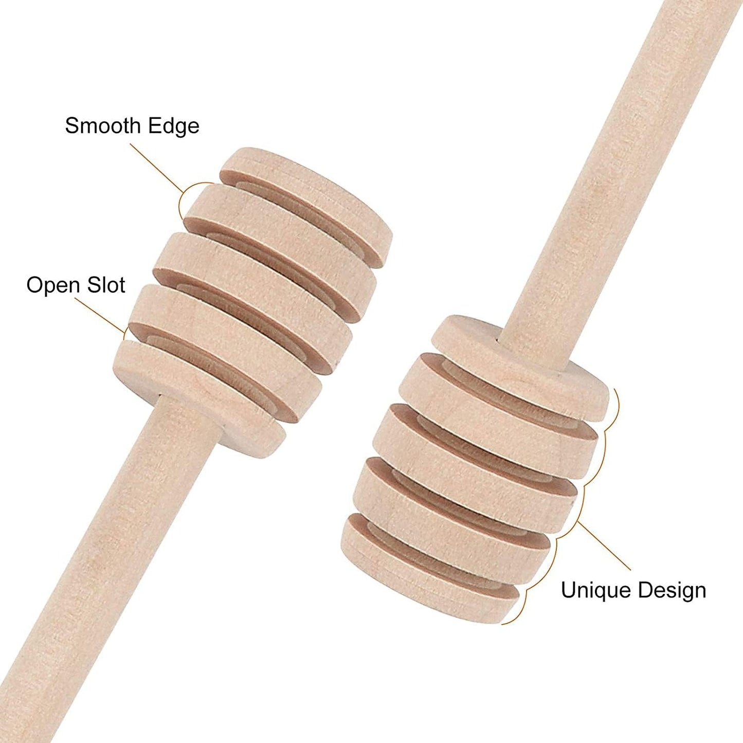 101 PCS Honey Sticks Dipper, 3 Inch Mini Wooden Honeycomb Sticks, Small Honey Stirrer Stick, Honey Sticks for Honey Jar Dispense Drizzle Honey and Wedding Party Favors Gift