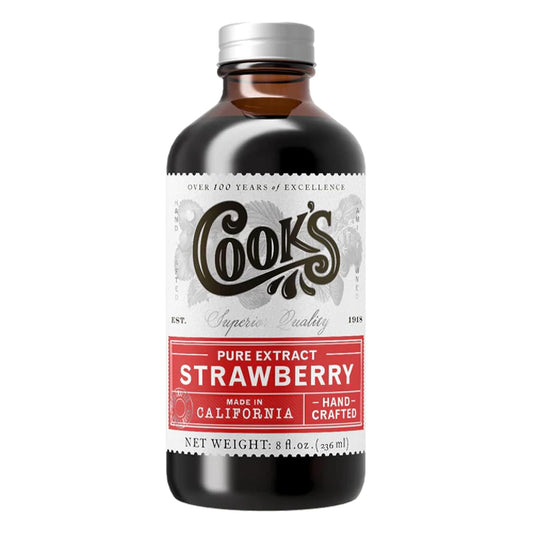 Cook's, Strawberry Extract for Baking, Preserves, Syrup, Cookies, Cakes, 8 oz