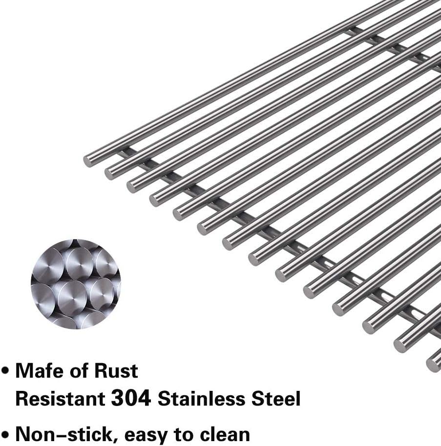 SF4103(3-Pack) 17 3/4" Stainless Steel Cooking Grid Grates Replacement for Charmglow 810-8410-F and Brinkmann 810-2410-S, 810-2411-F, 810-2411-S, 810-2511-S, 810-4557-0, 810-7490-F, 810-8410-F